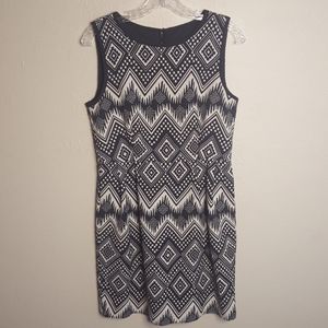 J. Crew Diamond Ikat Geometric print dress